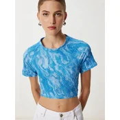 Happiness Istanbul Bluza Blusen modra