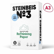 Recikliran papir Steinbeis Pure White A3 - 80 g/m2, 500 listov