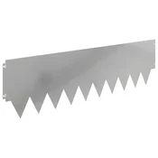 Vidaxl Robovi trave 20 szt. 103 x 30 cm jeklo Srebrna