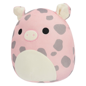 SQUISHMALLOWS 30cm - Aquitaine - roza svinja sa sivim tockama i izvezenim jajetom SQER00846