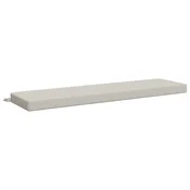Vidaxl Blazina za klop SOEST 100% poliester Bela 140 x 40 x 8 cm