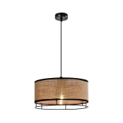Luster na sajli ARDI 1xE27/40W/230V braon/crna