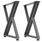 VEVOR Noge za mizo 740x610 mm črne barve