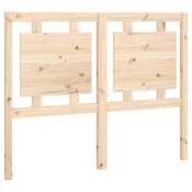 Vidaxl Posteljno vzglavje 125,5x4x100 cm trdna borovina