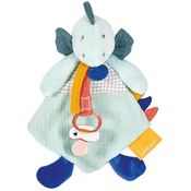 Doudou Igrača s sponko za dudo dinozaver zelena 23 cm