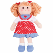 Bigjigs Toys Platnena lutka Emily 34 cm