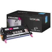 LEXMARK X560A2MG, originalni toner, purpuren, 4000 strani, Za tiskalnik: LEXMARK X560N, LEXMARK X560DN