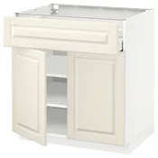 METOD / MAXIMERA Podni element s fiokom/2 vrata, bela/Bodbyn prljavobela, 80x60 cm
