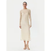 PINKO Cocktail obleka 104709 A2EX Bež Regular Fit