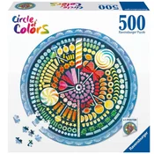 Ravensburger puzzle (slagalice) – 500pcs Krug boja – bombone RA17350