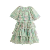 Next Obleka pastelno zelena/pastelno roza