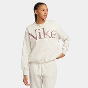 Nike W NSW PHNX FLC OS LOGO CREW, pulover ž., bela FN3654