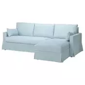 HYLTARP Trosed s lenjivcem, desno, Kilanda bledoplava