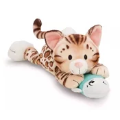 Nici: Plišast bengalski muca in riba, ležeči - 30 cm