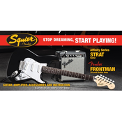 FENDER SQ AFFINITY SERIES™ STRAT® BLK S FENDER FRONTMAN® 10G OJAČEVALCEM
