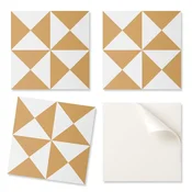 shumee Samolepilne vinilne stenske ploščice z geometrijskim trikotnim vzorcem 20x20x20 cm