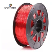 Filament za 3D tiskalnik PLASTIKA TRČEK, PETG – 1kg, prozorno rdeč