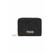 Usnjena denarnica Tous ženski, črna barva
