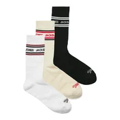JACK & JONES Nogavice JACLANDON rdeča/črna/bela/volneno bela