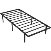 Homestar Posteljni okvir 90x200 cm kovinska postelja s prostorom za shranjevanje in letveno podlago