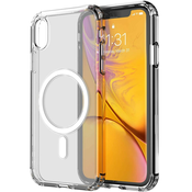 INF Ovitek za mobilni telefon iPhone XR za polnilec MagSafe Transparent, (21257330)