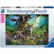 Ravensburger puzzle (slagalice) - 1000 pcs Wolves in The Forest RA15987