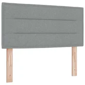Vidaxl Vzglavje Svetlo siva 80 cm blago