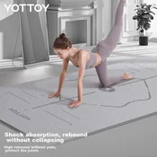 Yottoy Prostirka za jogu, 185x80cm, Siva