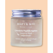 Mary & May Nočna maska za obraz Calendula Peptide Ageless Sleeping Mask - 110 g