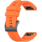 Univerzalen silikonski pas Techsuit QuickFit W060 22mm za pametne ure - oranžen