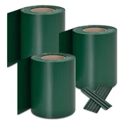 Homestar Komplet trakovi za zasebnost ograje 35x019 m zeleni PVC