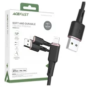 shumee Kabel za iPhone MFI USB - Lightning 2.4A 1.2m črn