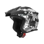 Motoristična jet čelada ACERBIS Aria, siva/črna
