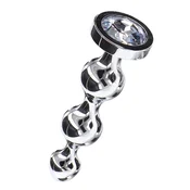 Metalni Butt Plug Diamond Star Beads S