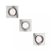 Philips - Komplet 3x LED RGBW s možnostjo zatemnitve vgradno stropno svetilo DONEGAL 3xGU10/4,8W/230V+DO