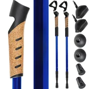 MG Nordic Walking pohodne palice 63 -135 cm, modre