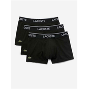Bokserice Lacoste Casual Cotton Stretch Boxer 3P - black