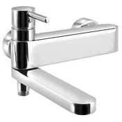RHAPSODY Stenska mešalna pipa za kopel, vrtljiv izliv, krom - Chrome - Sapho - 72 - Medeninasti - Vzvod - Krožni - Vrtljivo - 230 - 126 - 254 - 14