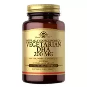 Solgar - Omega-3 Vegetarijanski DHA 200 mg, 50 mehkih kapsul