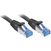 LINDY LINDY 47413 RJ45 omrežni kabel\, Patch kabel CAT 6a S/FTP 1.50 m črna 1 kos, (20419812)