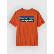 Patagonia P-6 Logo moška majica coal orange