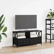 TV ormar Crni hrast 90 x 33 x 45 cm Inženjerska drva i celik