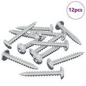 Vidaxl Lesen vijak 12 szt. srebrna M4 x 28 mm elezo