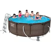 Bestway Frame Pool Set Steel Pro MAX™ inkl. Filterpumpe O 366 x 100 cm - Izgled ratana
