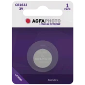 AgfaPhoto Litijeva baterija, CR1632, 3V, gumbasta, blister 1 kos. - CR1632 B1