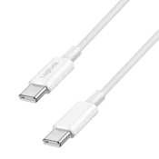 shumee Kabel LogiLink USB C 1,5 m za hitro polnjenje 60 W tipa C najlon 480 Mbit/s bel