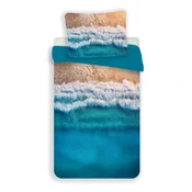 3D posteljina od mikrovlakana PARADISE BEACH, plava Dimenzije posteljine: 70 x 90 cm | 140 x 200 cm