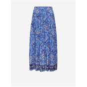Blue womens patterned maxi skirt ONLY Veneda - Women