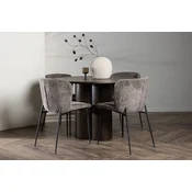 Venture Design Jedilna miza in stol set Olivia in Modesto miza 110x75 cm moka in bež