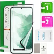 shumee Hibridno steklo ZA Samsung Galaxy S22 ZA celozaslonski keramični 9D